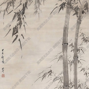 諸昇國(guó)畫 風(fēng)竹 高清大圖下載