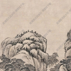黃鼎作品 閑云野鶴 高清大圖下載