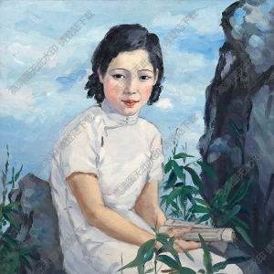 方君璧油畫(huà) 徐瑩像 高清大圖下載