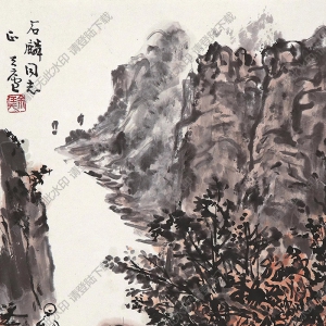 余任天國(guó)畫(huà) 湖上春光 高清大圖下載