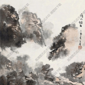 余任天國(guó)畫(huà) 山水 (1) 高清大圖下載
