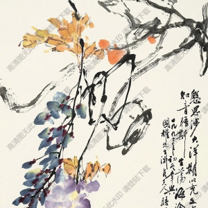 于希寧作品 紫藤 高清大圖下載