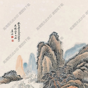 姜筠國(guó)畫 山水 (12) 高清大圖下載