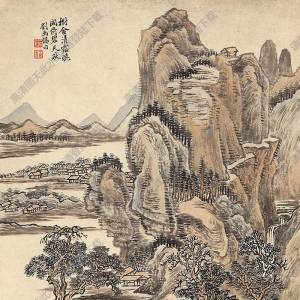 姜筠國(guó)畫 山水 (14) 高清大圖下載