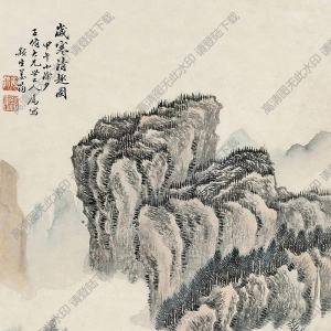 姜筠國(guó)畫 山水 (15) 高清大圖下載