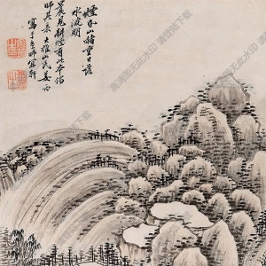 姜筠國(guó)畫 山水 (17) 高清大圖下載