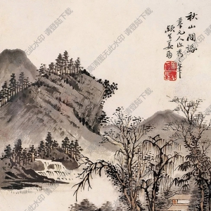 姜筠國(guó)畫 山水 (18) 高清大圖下載