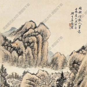 姜筠國(guó)畫 山水 (19) 高清大圖下載
