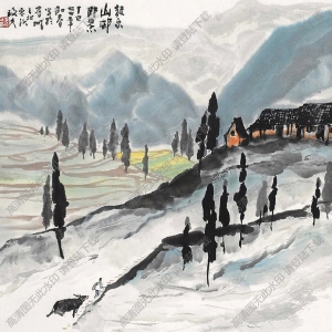 李瓊久國(guó)畫 龍泉山即景 高清大圖下載