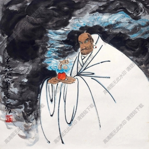 李瓊久國(guó)畫 羅漢 (2) 高清大圖下載