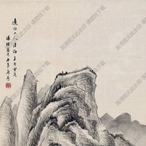 湯滌國(guó)畫(huà) 山水 (3) 高清大圖下載