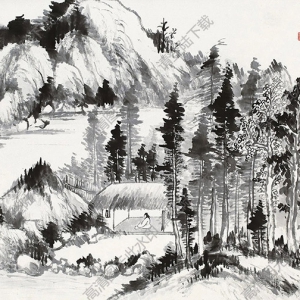 湯滌國(guó)畫(huà) 山水人物 高清大圖下載