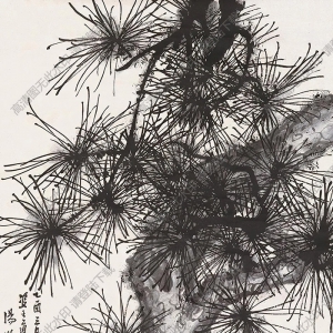 湯滌國(guó)畫(huà) 松樹(shù) (3)高清大圖下載