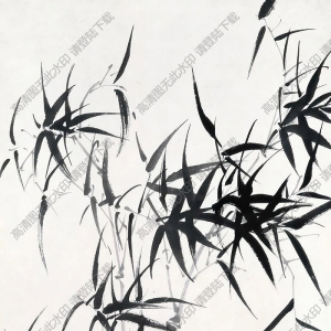 余紹宋國(guó)畫 風(fēng)竹 高清大圖下載