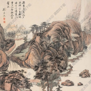 劉子久國(guó)畫 山水 (12) 高清大圖下載