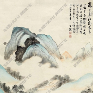 吳子深國(guó)畫(huà) 江南春色 高清大圖下載