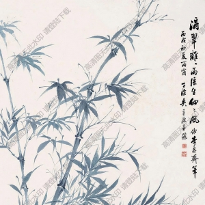 吳子深國畫 涼風滴翠 高清大圖下載