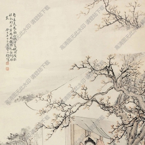 費丹旭國畫 風(fēng)塵三俠 高清大圖下載