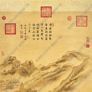 清代 董邦達(dá)名畫(huà) 南屏晚鐘 高清大圖下載