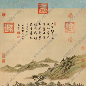 清代 董邦達(dá)名畫(huà) 曲院風(fēng)荷 高清大圖下載