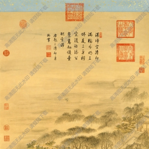 清代 董邦達(dá)名畫(huà) 三潭印月 高清大圖下載