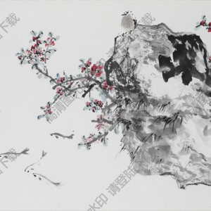 張大千國(guó)畫(huà)_花鳥(niǎo)游魚(yú)圖_高清大圖下載