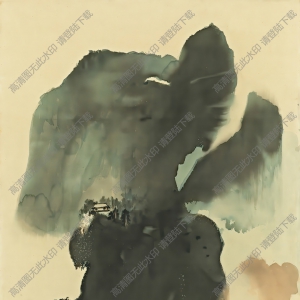 張大千作品_桐江帆影_高清國(guó)畫(huà)下載