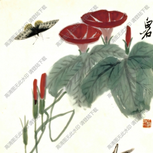 齊白石國畫_牽?；╛蝴蝶_螞蚱_高清大圖下載