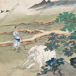 徐燕蓀繪_二十四孝圖01_孝感動(dòng)天_高清大圖下載