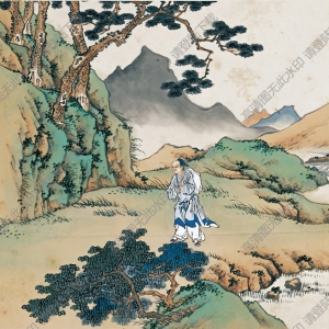 徐燕蓀繪_二十四孝圖05_百里負(fù)米_高清大圖下載