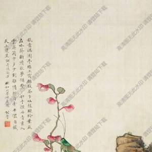 金陶陶國(guó)畫_仿南田筆意_高清大圖下載