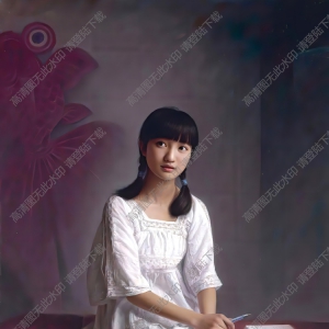 安靜油畫(huà)_風(fēng)箏放飛的季節(jié)_高清大圖下載