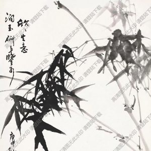 張世簡(jiǎn)作品_欣欣生意_竹子小雞_高清大圖下載
