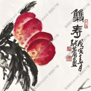 張世簡(jiǎn)國畫_雙壽_祝壽圖_高清大圖下載