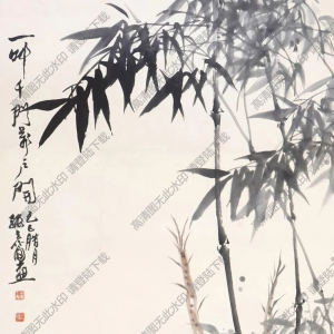 張世簡(jiǎn)_公雞圖_一叫千門萬戶開_高清大圖下載