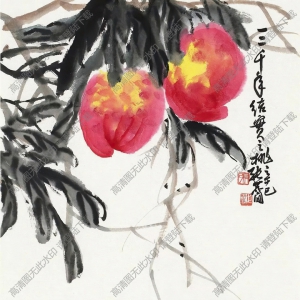 張世簡_三千年結(jié)實之桃_高清大圖下載